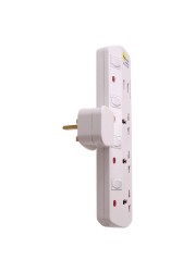 MyChoice 3-Way with 2 USB Ports T-Shape Universal Wall Socket Adapter