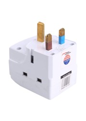 Oshtraco 3 Way Multi Socket Outlet White