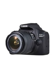 Canon EOS 2000D SLR Camera with EFS 18-55 DC III Lens Black
