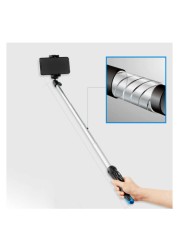 Benro MeFoto BK15 Mini Tripod and Selfie Stick with Remote Black and Blue