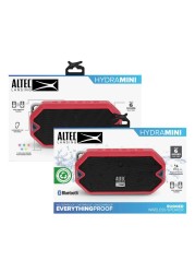 Altec Lansing HydraMini Waterproof Wireless Bluetooth Speaker IMW1000 Torch Red