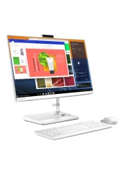 Lenovo IdeaCentre All-in-One 3 24ALC6 Desktop with 23.8-Inch Display AMD Ryzen 7 Processor 16GB RAM 512GB SSD AMD Radeon Graphic Card White