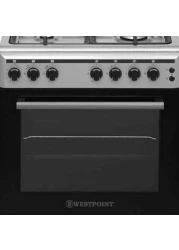 ويستبوينت طباخ غاز بأربع شعلاتWCLM6640-CI 60 سم - فضي