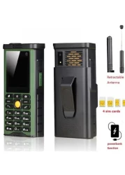 Hope Outdoor Mobile Phone 4-SIM, 4-Standby, Long-Lasting Battery, Pull-Up Antenna, Strong Signal Ideal for Remote Areas &amp; Outdoor Use
