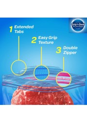 Ziploc Seal Top Food Freezer Quart 38 Bags