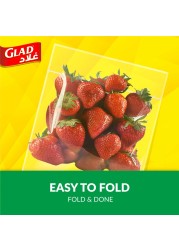 Glad Sandwich Fold-Top Bags, 180 Bags, 13.5x16cm