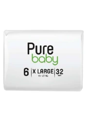 بيور أورغانيك حفاضات سروال للأطفال، حجم جونيور 5 (من 11 إلى 20 كغ)، 40 حفاضة، حزمة من 2