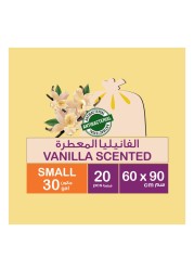 Enviro Guard 30 Gallon Vanilla Scented Anti-Bacterial Garbage Bags Yellow 60x90cm 20 Garbage Bags