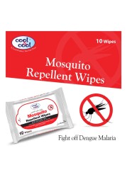 Cool & Cool Mosquito Repellent Wipes 10 Wipes Pack of 2