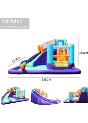 
AirMyFun Bounce House for Kids and Toddler, Inflatable Bouncy Castle with Blower Outdoor Jumping House with Slide 83020