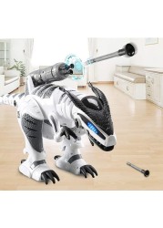 Dinosaur Robot Toy for Kids, Smart Programmable Giant Interactive Dinosaur with Walking, Singing, Dancing, and Light-Up Features, STEM Learning Gift for Boys and Girls