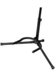 Mike Music Adjustable Guitar Stand; Holds Single Electric or Acoustic Guitar (Single Stand, Black)
