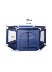 MyFunPlay Portable Playpen مع 30 كرة مجانية - كحلي