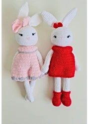 Handcrafted Heirloom Crochet Doll: Elegantly Designed Amigurumi Masterpiece, Lovingly Handmade from Luxurious Materials, a Treasured Keepsake for Connoisseurs and Cherished Gift 100% Cotton