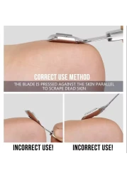 Professional Feet Callus Remover Pedicure Tool Set &ndash; Foot Shaver, Scraper, Dead Skin Peeler, Rasp File, Corn &amp; Cuticle Cutter &ndash; Smooths Cracked Heels