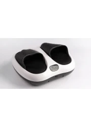 Foot Massager with Two Massage Modes of Heating and Air Pressure, Green Lion GNFOOTMGWH - White &amp; Black
