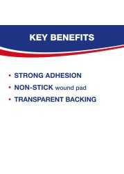 Hansaplast Transparent Plasters, Breathable, Non-stick, 20 Strips