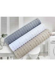 Aiwanto 1 Pc Grey Bathroom Mat Shower Mat Non Slip Bathroom Mat Bathtub Mat Washroom Mat