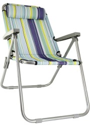 GO2CAMPS Camping Chair with Headrest-Folding Camping Chair-Picnic Chair High Quality Beach Chair for Garden Balcony or Festivals Outdoor Collapsable Chair as Fishing Chair,Festival Chair (Multicolour)
