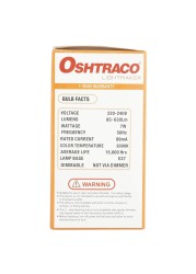 Oshtraco Light Maker LED Bulb Warm White 7W 2 PCS