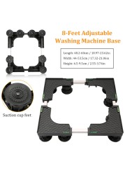 Generic-Washer Base Washing Machine Stand Adjustable Washer Dryer Pedestal 8-Feet Adjustable Base For Dryer and Washer and Refrigerator