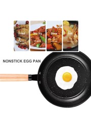 GStorm - 3PCS Cookware Set Wok Frying Pan Saucepan with Lid Pots Pans Set Maifan Stone Nonstick Egg Pan Cooking Tools