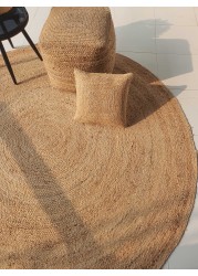 Handmade Natural Color 200 CM Braided Round Jute Rug - BR 016