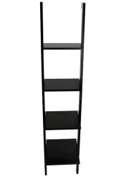 Yatai 4-Tier Black Ladder Bathroom Shelving Unit