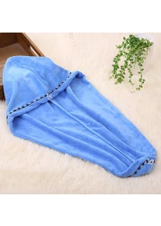 Anself-Microfiber Bath Towel Hair Dry Quick Drying Bath Towel Soft Shower Cap Hat Turban Head Wrap Bathing Tools