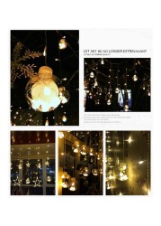 12 LED تعمل بالبطارية أضواء كروية متمنيا سلسلة أضواء الجنية لتزيين غرفة النوم والفناء الداخلي والخارجي وحفلات الزفاف وأعياد الميلاد وشجرة الحديقة والمناظر الطبيعية مع الأبيض الدافئ