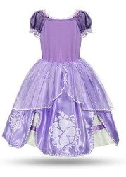 Aiwanto Princess Summer Dresses Girls Costume Dress for Girl's Party Cosplay Clothes(110ccm)