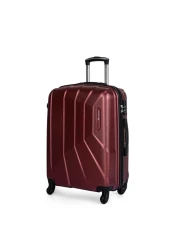 Carlton Padington 4 Wheel Hard Casing Medium Luggage Trolley 68cm Red