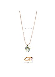 Aiwanto Girl&#39;s Necklace with Small Ring Necklace for children&#39;s Christmas Thanks Giving Gift for Kid&#39;s