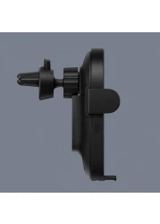 Xiaomi - Wireless Car Charger 20W Max Power Inductive Electric Clamp Arm Double Heat Dissipation 2.5D Crystal Light Charging Compatible iPhone Xs/Xs Max/XR/X/ 8/8 Plus, Samsung Galaxy S10 /S10+/S9 /S9+