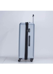 STARGOLD Hardside spinner ABS trolley luggage set of 4 pieces with number lock-Silver