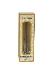 Winds Trading Ahlan UAE Metal Burj Khalifa Extra Small Silver