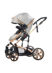Teknum 3 in 1 stroller - Grey + Sunveno Diaper Bag - Grey + Hooks