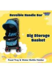 Lovely Baby Pram Baby Stroller For Kids With Car Seat Lb 6622 - Green