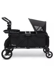 TEKNUM Fellow Wagon Stroller for 2 kids with Snack Tray - Black