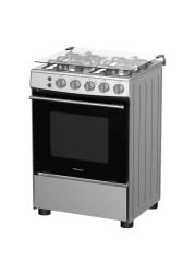 Hisense 4 Burners Gas Cooker HFG60121X Silver