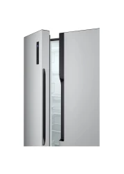 إل جي ثلاجة ببابين متجاورين GRFB587PQAM سعة 509 لتر -فضية-