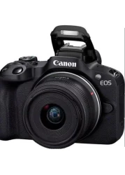 Canon EOS R50 Mirrorless Camera And Rf-S 18-45Mm F4.5-6.3 Is STM Lens, Black