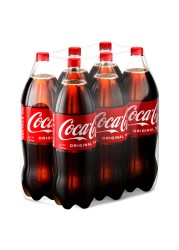 Coca-Cola Original Taste Carbonated Soft Drink Pet 2.25L Pack of 6