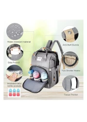 Baby Diaper Bag Waterresistent Travel Backpack with seat and changing station Bag for Boys and Girls Large Capacity Baby Registry Newborn Baby Essential Gifts