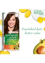 Garnier Colour Naturals Cream Nourishing Permanent Hair Colour 4 Brown 110ml