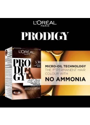 L'Oreal Paris Prodigy Ammonia-Free Permanent Oil Hair Colour 5.30 Light Golden Brown