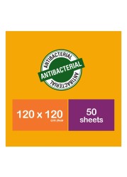 Enviro Care Sufra Disposable Table Cover With 50 Sheet Brown 120x120cm