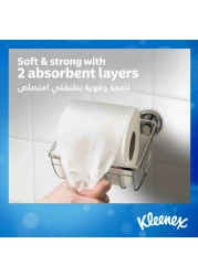 Kleenex Dry Soft Toilet Tissue Paper 2 Ply 12 Rolls x 200 Sheets Embossed Bathroom Tissue With A Touch Of Cotton
