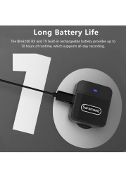 Saramonic Blink100 B4 Wireless Lavalier Microphones For iPhone iPad 2.4Ghz Plug &amp; Play Lapel Clip-On Mic With Noise