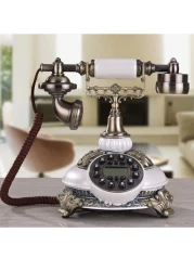 Vintage Retro Telephone with Rotary Dial Classic Antique-Style Landline Phone for Home &amp; Office Decor, Functional Old-Fashioned Desk Phone, Perfect Gift for Collectors &amp; Vintage Enthusiasts